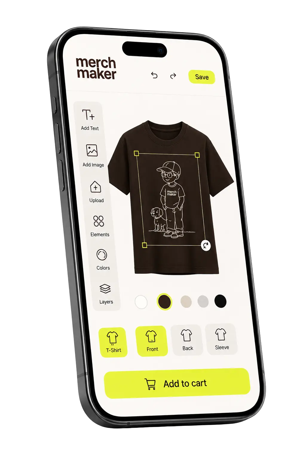 แอปออกแบบเสื้อ MerchMaker